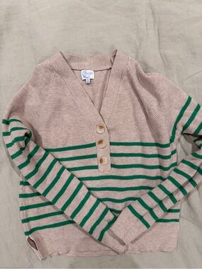 Striped V-Neck Sweater